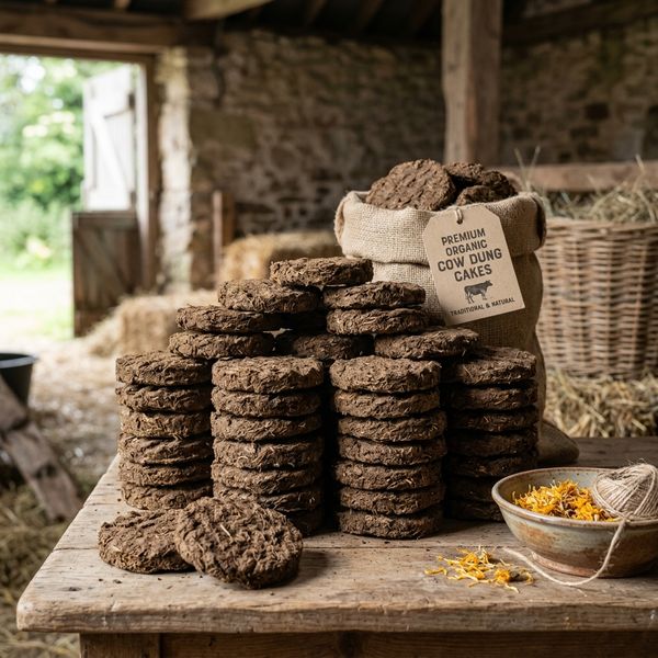 Organic Cow Dung Cakes